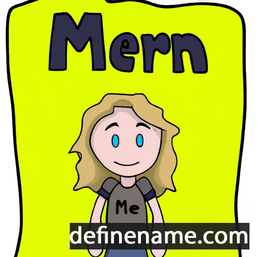 cartoon of the name Maren