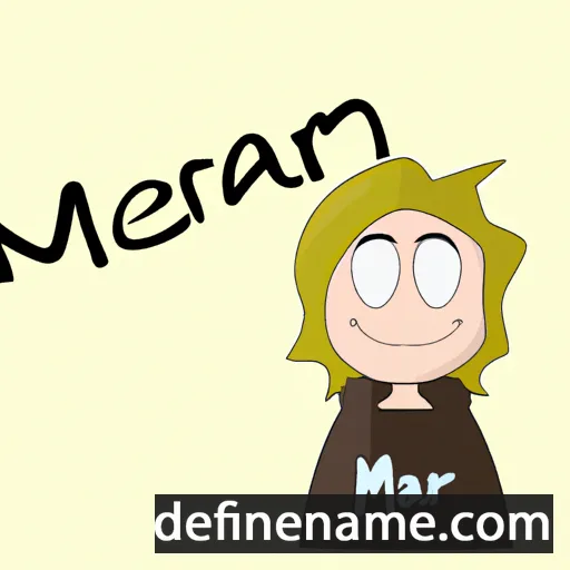 cartoon of the name Maren