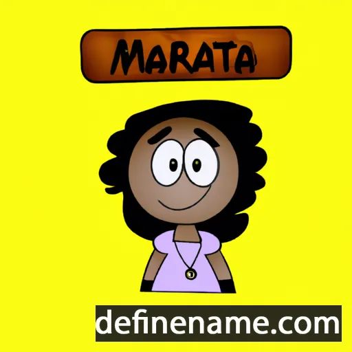 cartoon of the name Mareta