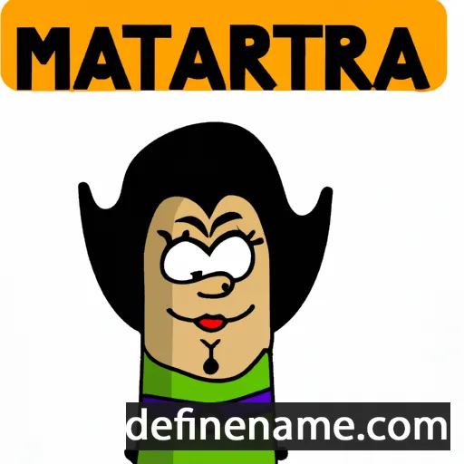 cartoon of the name Mareta