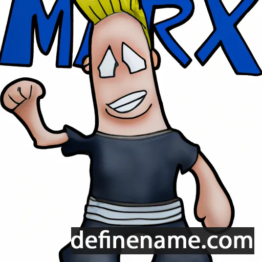 cartoon of the name Marex