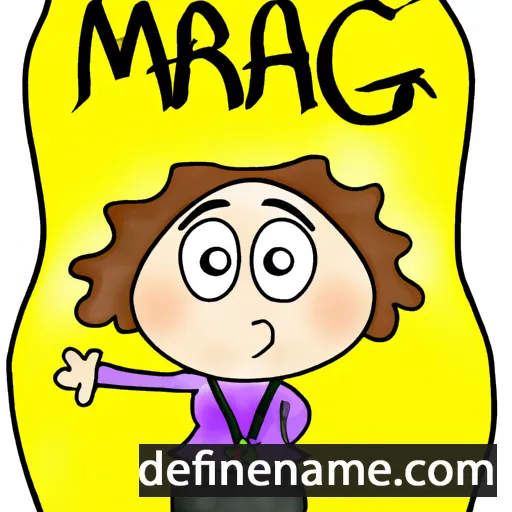 cartoon of the name Marga