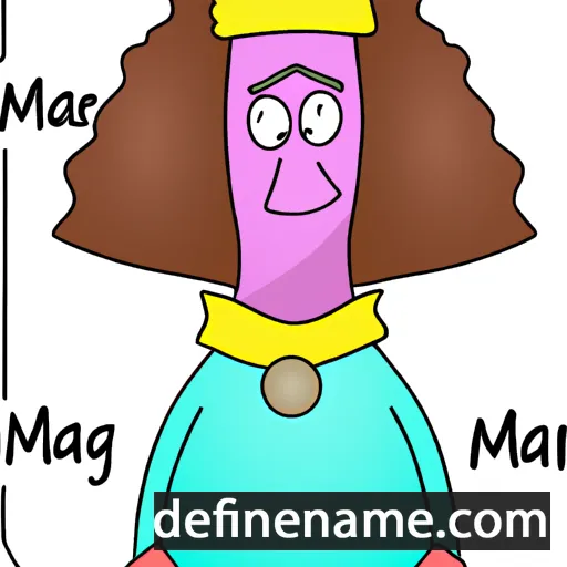 cartoon of the name Margal