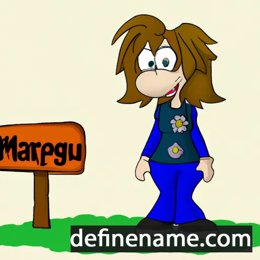 cartoon of the name Margau