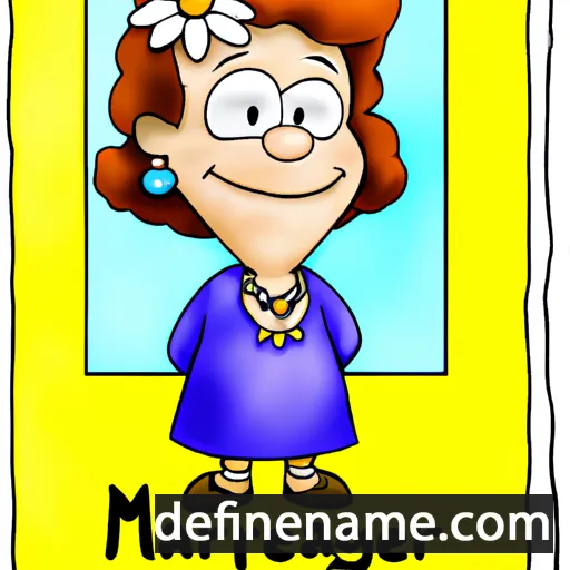 cartoon of the name Margeret