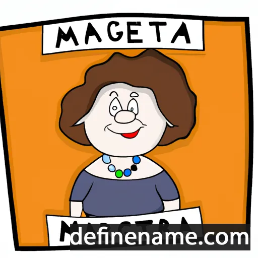 cartoon of the name Margheta