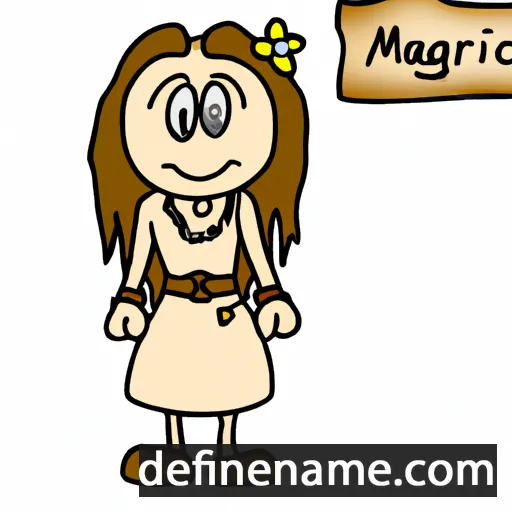 cartoon of the name Marghi