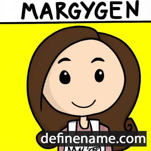 cartoon of the name Margielyn