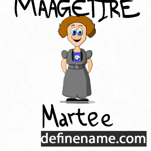 cartoon of the name Margret