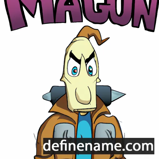 cartoon of the name Margun