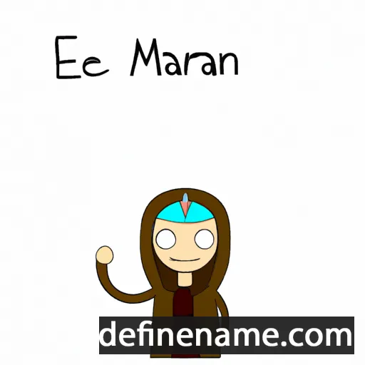 cartoon of the name Marhaen