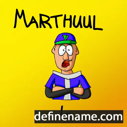 cartoon of the name Marhault