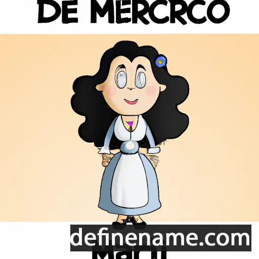 María de las Mercedes cartoon