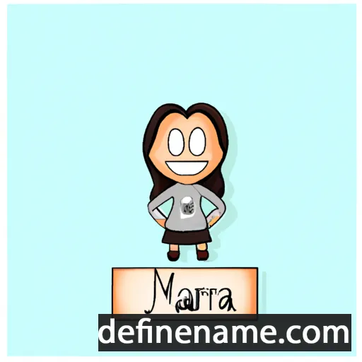 cartoon of the name Maríana