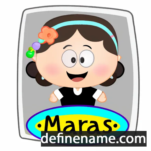 cartoon of the name Marías