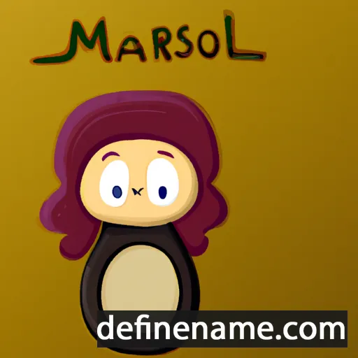 cartoon of the name Marísól