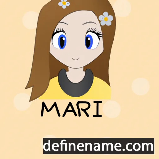 cartoon of the name Mari