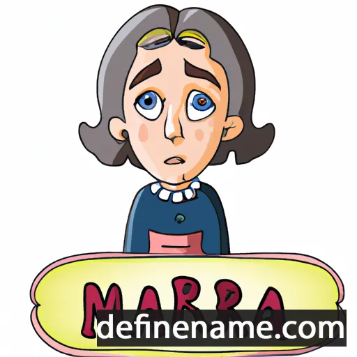 cartoon of the name Maria