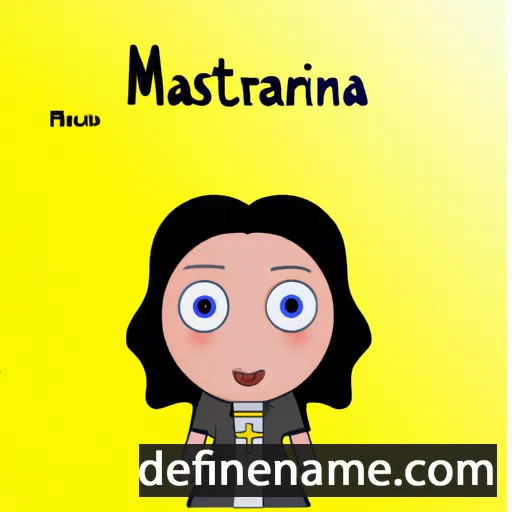 Mariaestebania cartoon