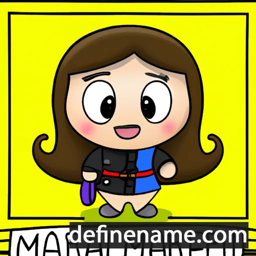 cartoon of the name Mariafermin