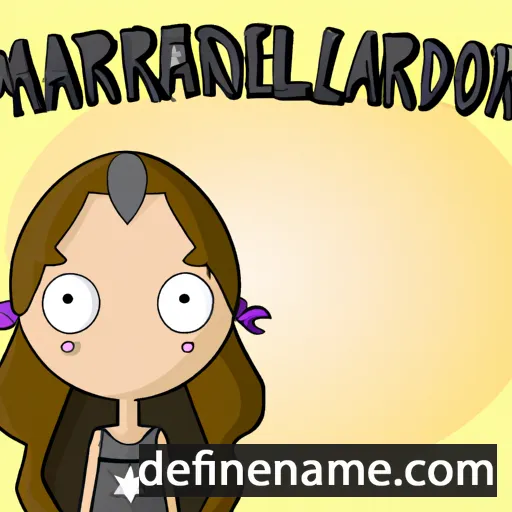 cartoon of the name Marialejandra