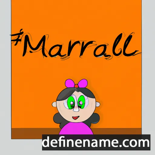 cartoon of the name Mariali