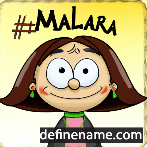 cartoon of the name Marialma