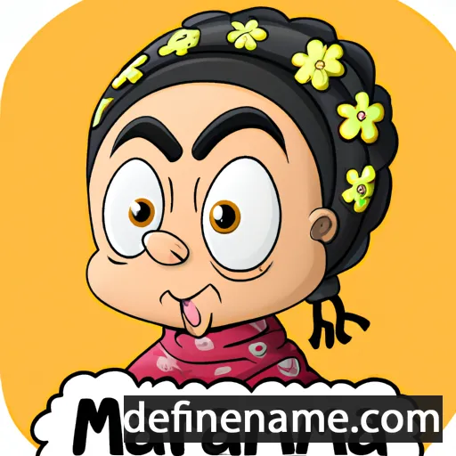 cartoon of the name Mariamma