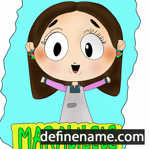 cartoon of the name Mariangeli