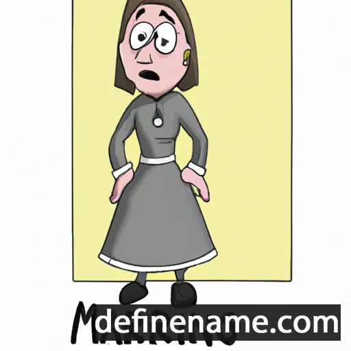 cartoon of the name Marianing