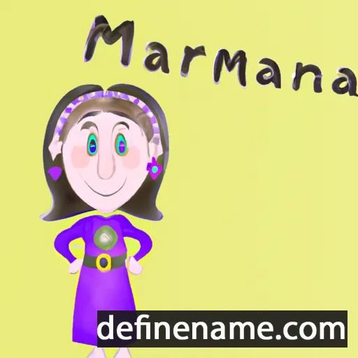 cartoon of the name Marianna