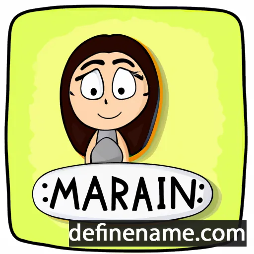 cartoon of the name Marianni