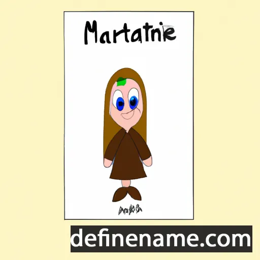 cartoon of the name Marianthe