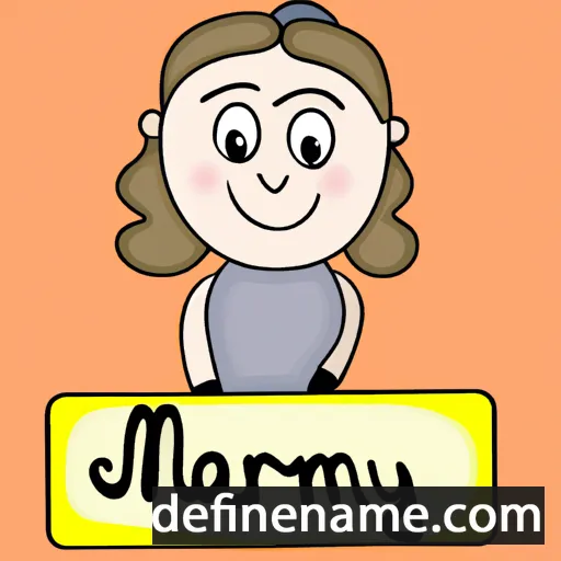 cartoon of the name Mariany