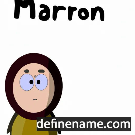 cartoon of the name Mariarramon