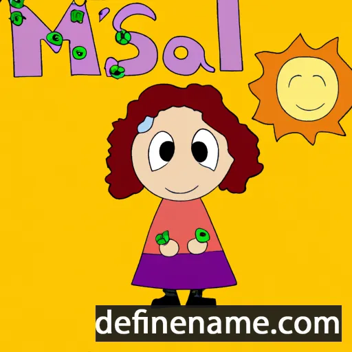 cartoon of the name Mariasol