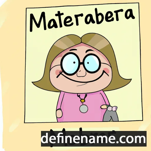 cartoon of the name Mariberta