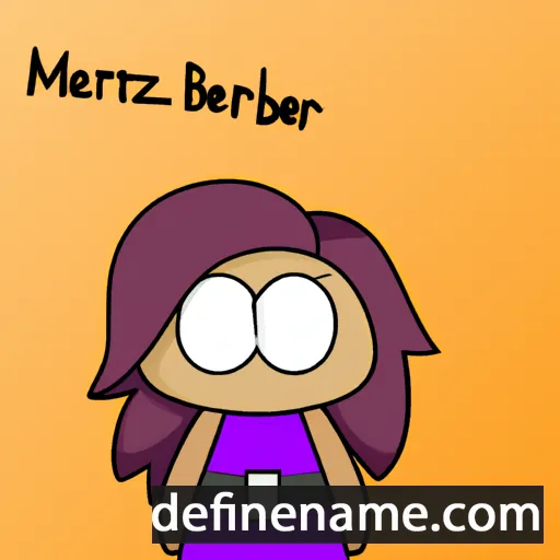 cartoon of the name Maribertiz