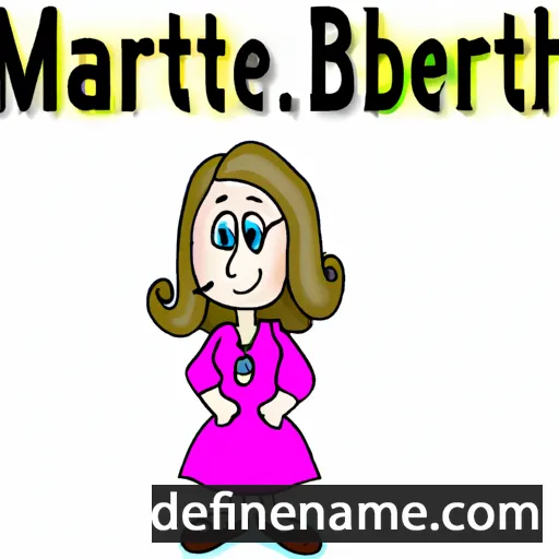 cartoon of the name Maribeth