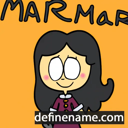 cartoon of the name Maricarmen