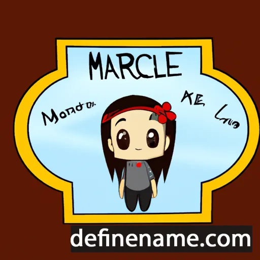 cartoon of the name Maricel