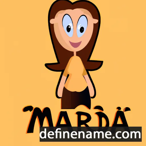 cartoon of the name Marida