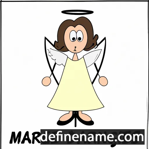 cartoon of the name Marie des Anges