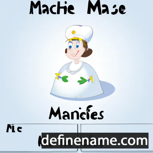 cartoon of the name Marie des Neiges