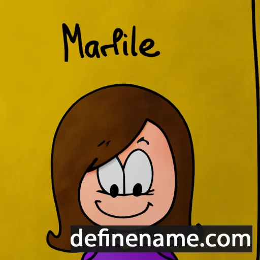 cartoon of the name Mariëlla