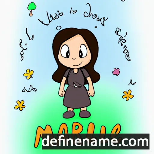 cartoon of the name Marieli