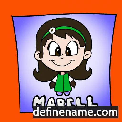 cartoon of the name Mariell