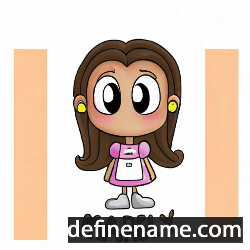 cartoon of the name Marielly