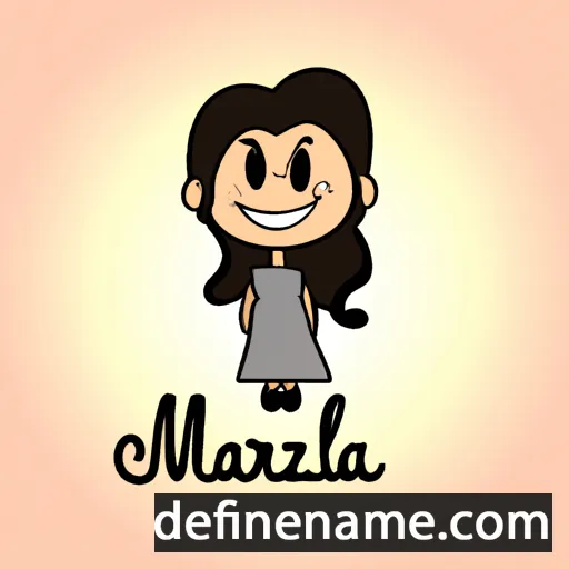 cartoon of the name Marielza