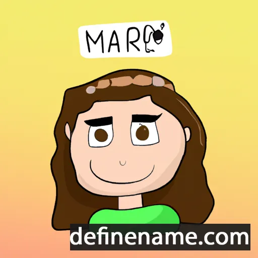 cartoon of the name Mariem